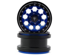 Treal Hobby Type B 2.9 10-hole Honeycomb Beadlock Wheels Blue 2 237g