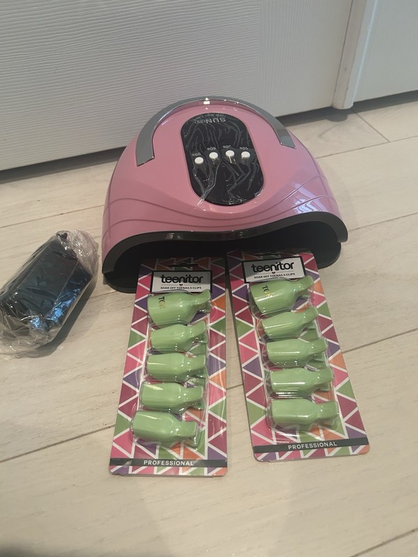 New 120W UV LED Lamp And 10 Nail Clips for Soak Off