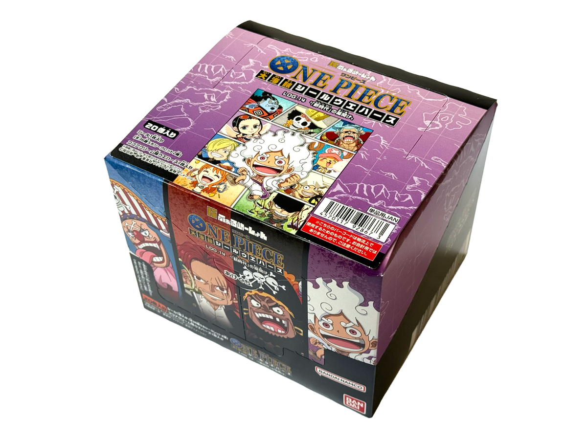 BANDAI One Piece Great Pirates Sticker Wafer LOG.14 20 Packs Box