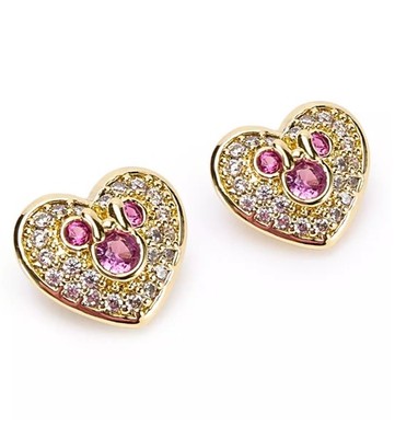 Disney Mickey Minnie Mouse Icon Heart Pavé Earrings Valentine's NIB 2026 SOLDOUT