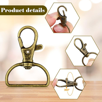 56 Pieces D rings for purse bag hardware purse hardware for bag making buckle...