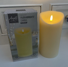 BNIB Premier Battery Flickabrights Safe LED Faux Candle with Timer 18cm tall