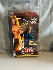 WWE Mattel Elite Edge Ringside Exclusive Signed Action Figure W/Case