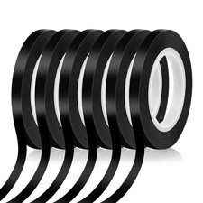 6 Rolls 1/4 Pinstripe Tape Vinyl Chart /White Board Tape Lines Dry Erase Whit...