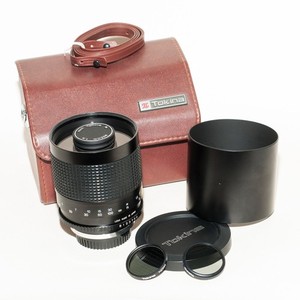 TOKINA 500mm f.8 Olympus OM fitting hard case and ND filters