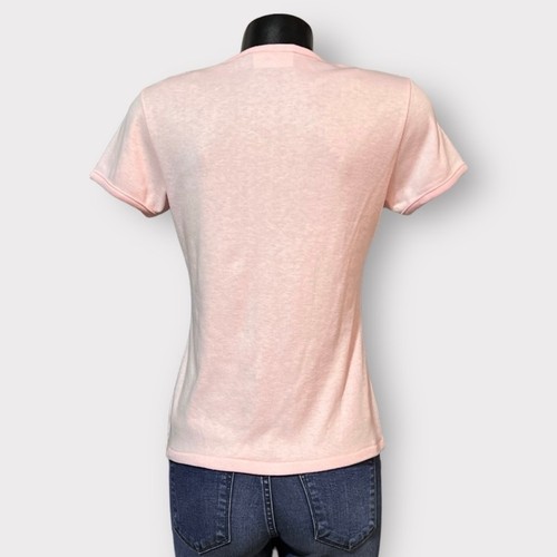 Vintage 80s Single Stitch Tee Reno Large Pink Sunset Graphic Auction Tourist Top - Picture 4 of 6
