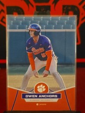2025 Onit Athlete Clemson Tigers Baseball #B-33 Owen Anchors- Orange Base
