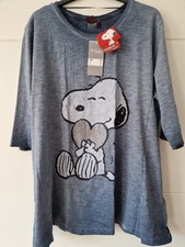 Janina Peanuts Shirt Snoopy Gr.50 Blau Mit Straßherzchen