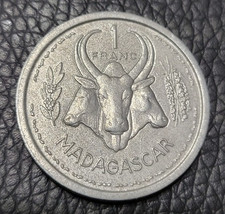 1948 Madagascar 1 Franc Coin