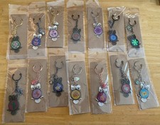 Handmade Resin Keychains in Metal Pendants You choose from 14