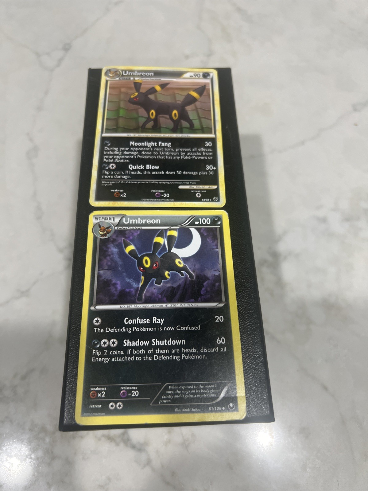 Nintendo Umbreon 10/90 Undaunted Rare Regular English 2010 90HP Lot