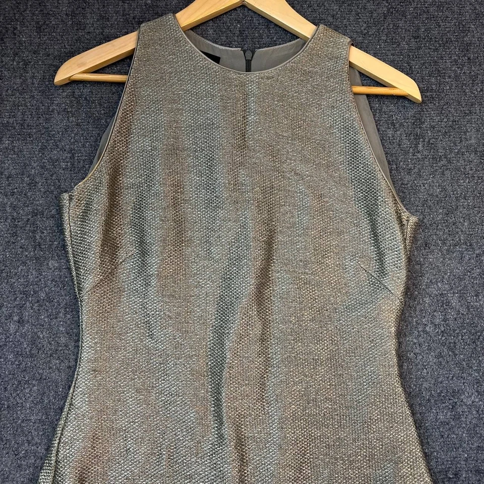 Akris Women’s Dress US 8 F40 D38 Sleeveless Sheath Midi Designer Luxury Switzerl - Image 3 of 4