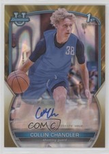 2022 Bowman U Chrome Prospect Gold Lava Refractor 8/50 Collin Chandler Auto 3hd