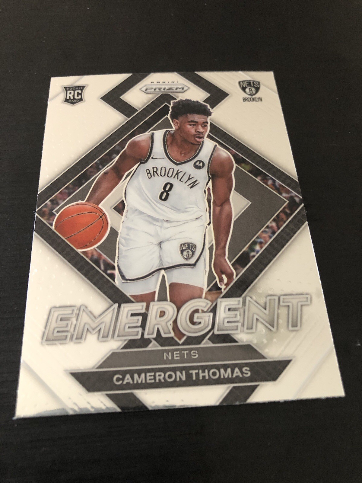 2021-22 Panini Prizm Cameron Thomas Emergent Rookie RC Brooklyn Nets