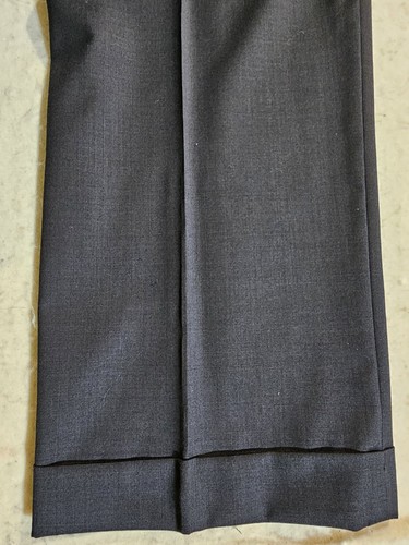 Vintage Lauren By RALPH LAUREN 100% Wool Blue 2 Pc Suit Mens 50 Reg 44x32 Pants - Picture 9 of 24