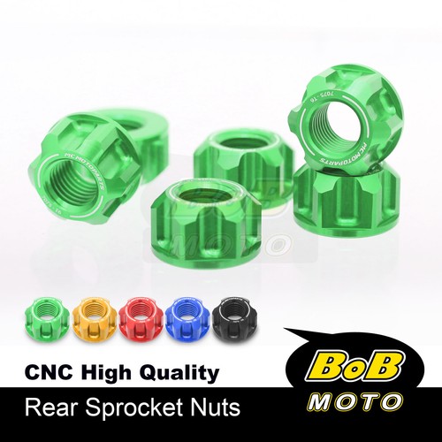 Red SPOKE6 M10 Rear Sprocket Nuts For Ducati Monster 821 15-20 15 16 17 18 19 20 - Foto 6 di 12