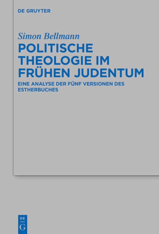 Thumbnail - Simon Bellmann | Politische Theologie Frühen Judentum | Buch | Deutsch