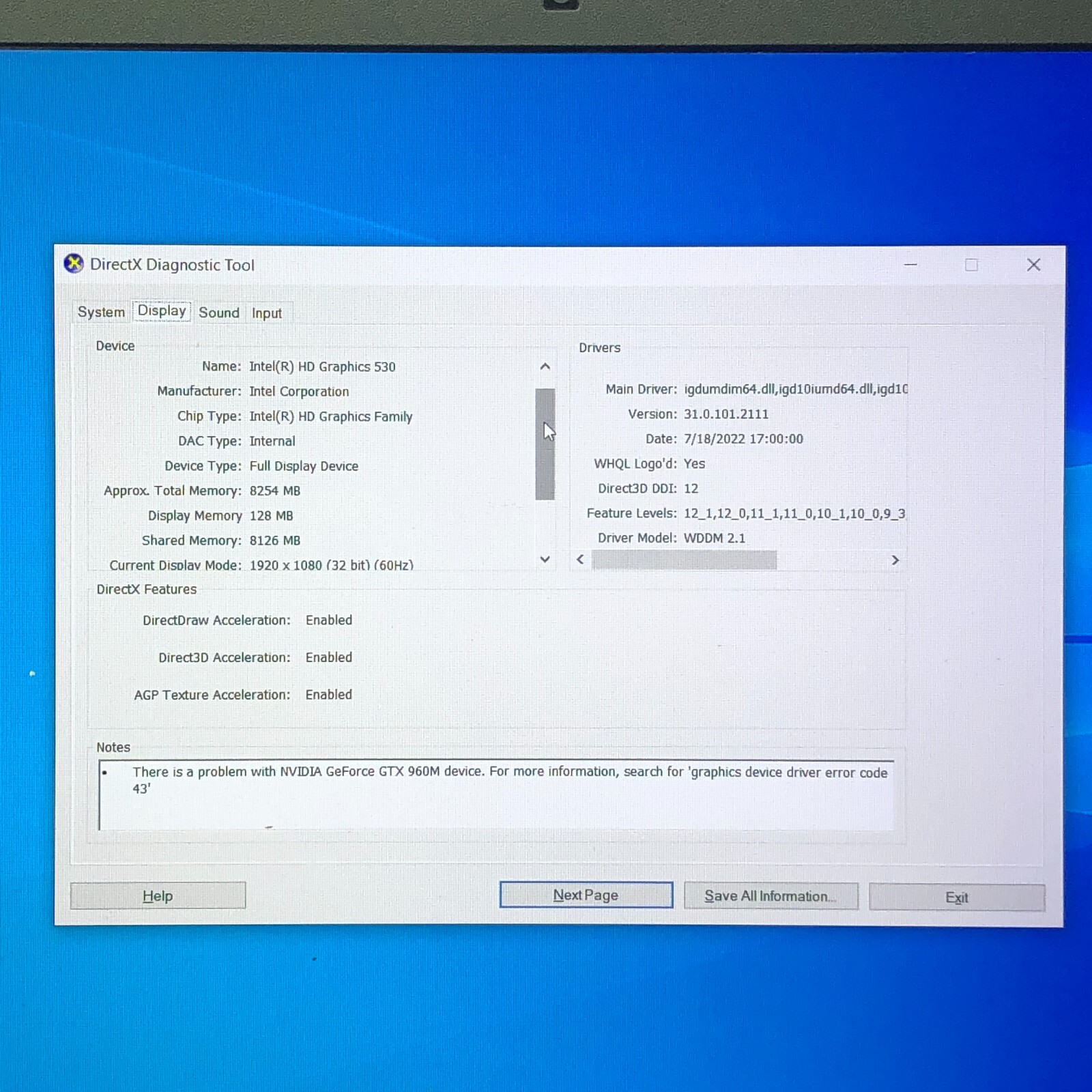 ASUS ROG GL552VW CORE I7-6700HQ @ 2.60GHz 16GB RAM 256GB SSD+1TB HDD WIN-10H - Picture 4 of 11