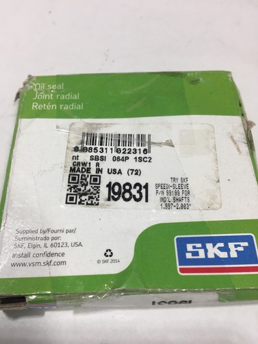 GUARNIZIONE OLIO SKF / CHICAGO RAWHIDE CR 19831, 2.000 X 2.750 X .3125 SPEDIZIONE GRATUITA - Foto 2 di 3
