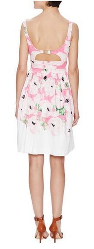 $ 187 French Connection Urlaub Mohn Ausschnitt Kleid (0, 4) neu mit Etikett ausverkauft - Bild 5 von 11