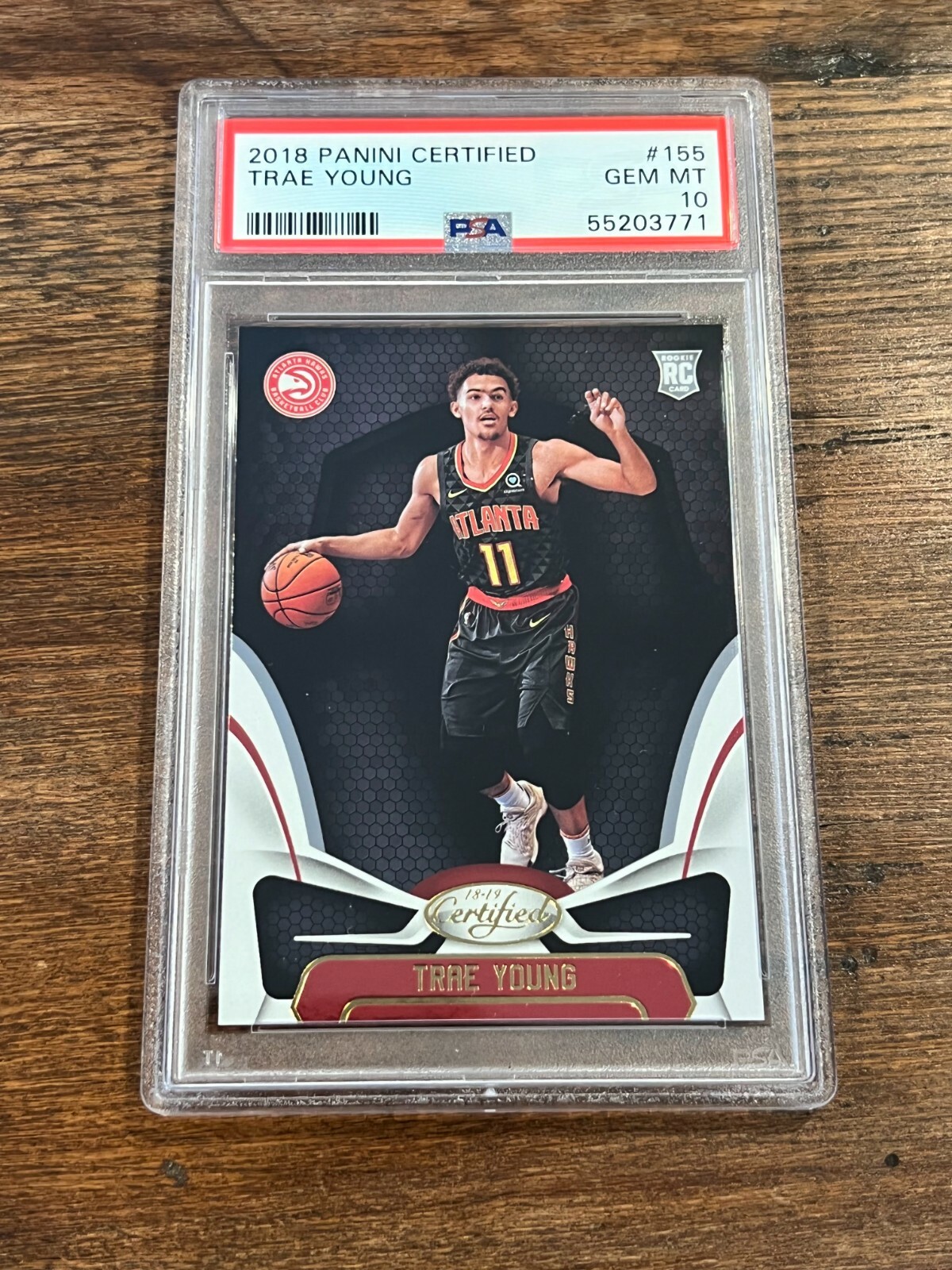 PSA 10 2018-19 Panini Certified Trae Young Base Rookie RC #155!