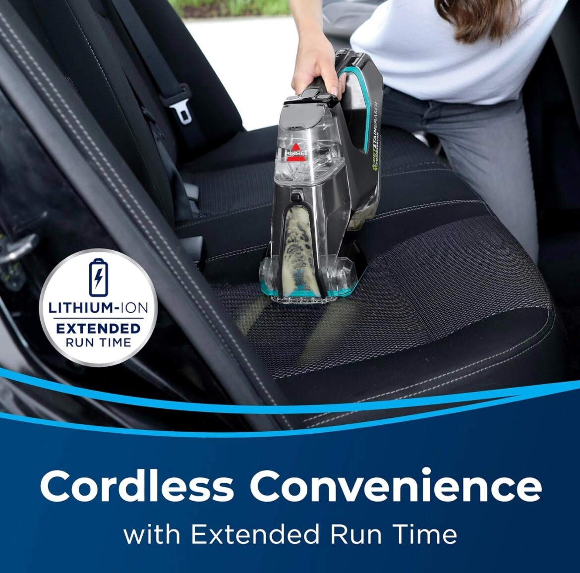 BISSELL Pet Stain Eraser PowerBrush, 20min runtime, DirtLifter