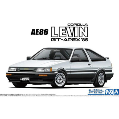 1985 Toyota Corolla Levin (AE86) ミニカー 1985 Toyota Corolla Levin (AE86) – Red/Black – sunstarmodelcars