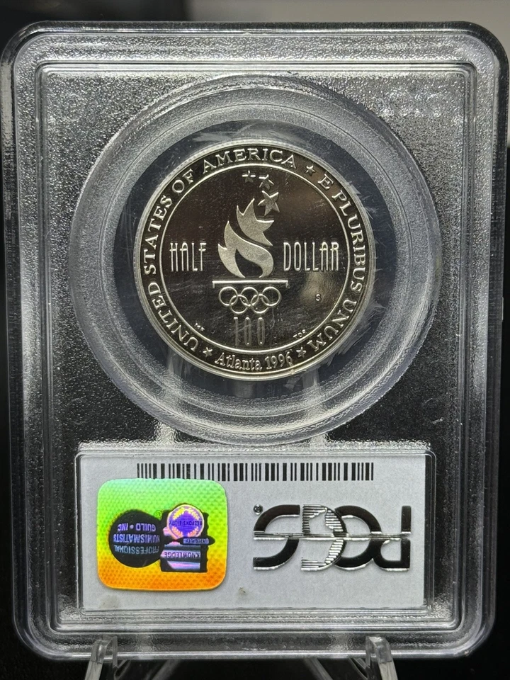 1996-S Soccer Commemorative Half PR68DCAM PCGS Proof 68 Deep Cameo - Image 2 of 2