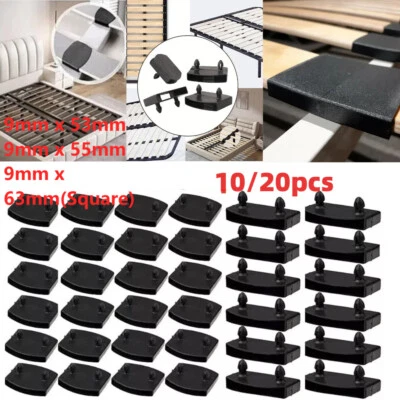 10/20pcs Replacement Bed Slat Plastic Centre End Caps Holders Fixings 2 Pins