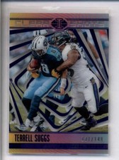 TERRELL SUGGS 2018 PANINI ILLUSIONS #CS-TS CLEAR SHOTS BLUE #131/149 AJ4533