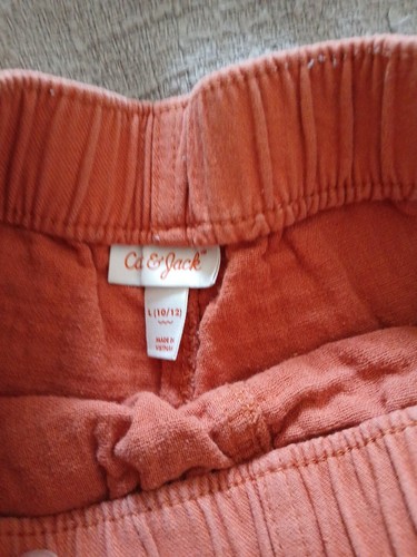Girls' Utility Woven Midi Shorts - Cat & Jack™ Orange XXL - Picture 3 of 4
