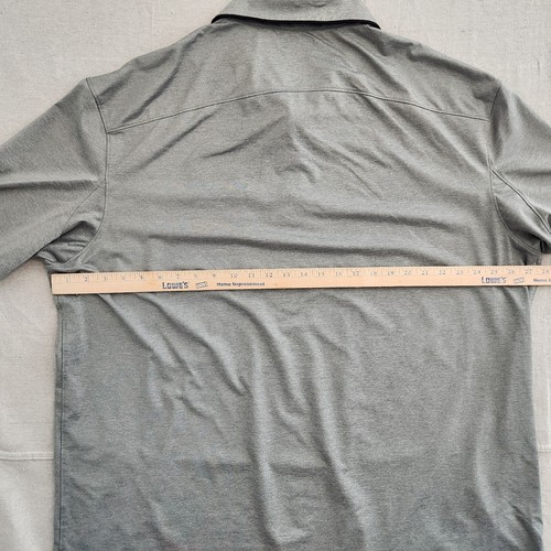 Duluth Polo Shirt Men 2XL Gray Short Sleeve Performace Stretch Golf Standard Fit - Picture 9 of 11