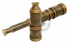 Maritime Antique Brass Telescope 18" Victorian Marine Handheld Nautical Spyglass