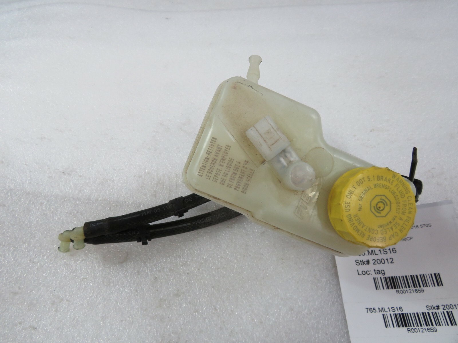 McLaren 570s, Brake Fluid Reservoir, Used, P/N 13C0198CP
