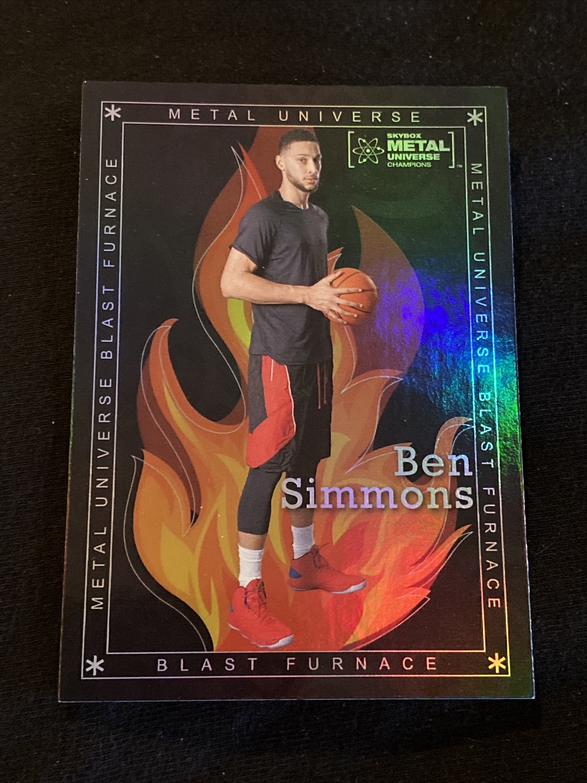 2021 Skybox Metal Universe Champions Blast Furnace Ben Simmons #BF-10