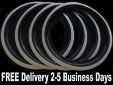 Omega Portawall 14 Black White Wall Tire Inserts Fit Mercedes W108-r107 4