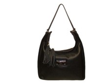 Roberto Cavalli Annelie Dollaro Vt1004 Black Hobo Shoulder Bag New