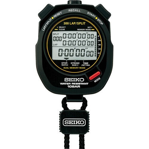 SEIKO ストップウォッチ 300 LAP/SPLIT 10BAR 2個 SEIKO Stopwatch SVAS009 Swimming Master Sports 300 Lap Split