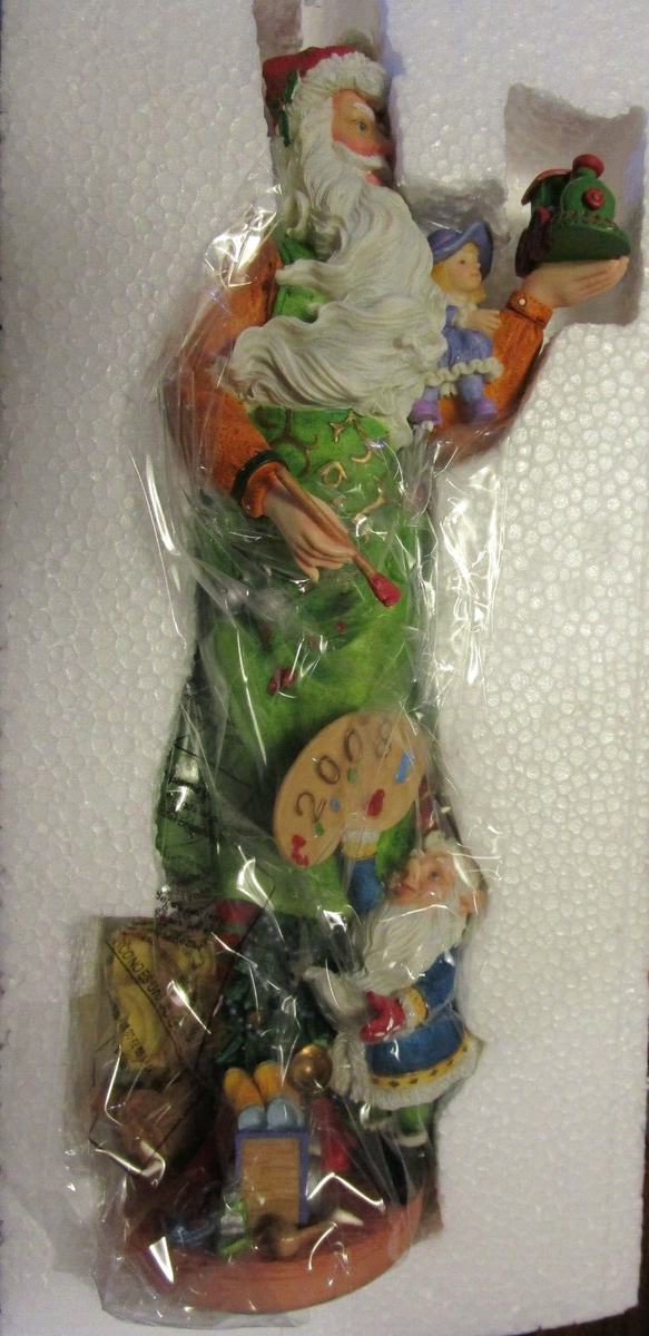 LENOX FINISHING TOUCHES 2008 Santa Pencil elf sculpture - - NEW in