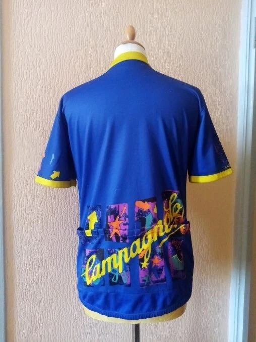 Ancien Maillot vélo Giordana CAMPAGNOLO 1992 old Bike Jersey Homme (M) Eroica - Photo 2/4