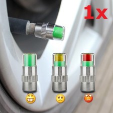 1 Car Tyre Tire Safety Pressure Valve Air Cap Sensor Indicator Colour Guage Safe