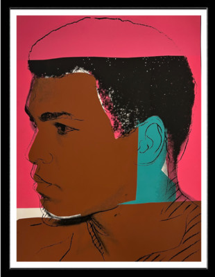 ANDY WARHOL- ''Muhammed Ali'' #179 Screenprint- Shipped Flat- Best Quality- Beauty