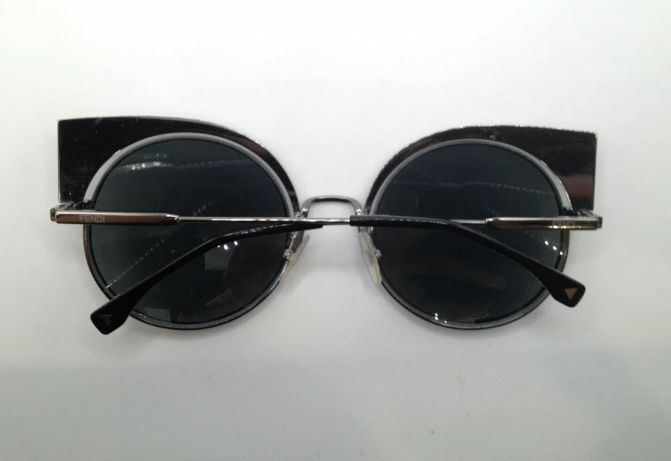 Gafas de sol Fendi FF 0177/S KJ1T4 Gunmetal redondo gato metal marco 55-18-140 *SD Foto 4 de 4