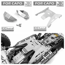 Stainless Steel Armor Chassis Plate + Axle Bridge Cover for Capo Jkmax 1/10 RC