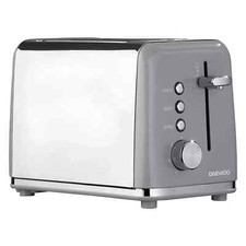 Image of Daewoo Kensington 2 Slice Toaster Reheat & Browning Controls 810W Grey- SDA2595