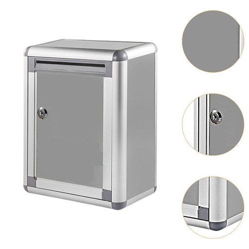 Suggestion Box with 2 Keys Wall Mounted Ballot Box for School Hotel Business - Picture 5 of 5