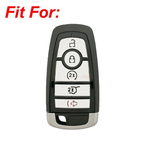 Fit Ford Explorer Edge 5 Button Remote Smart Key Fob Silicone Skin Case Cover - Picture 3 of 32