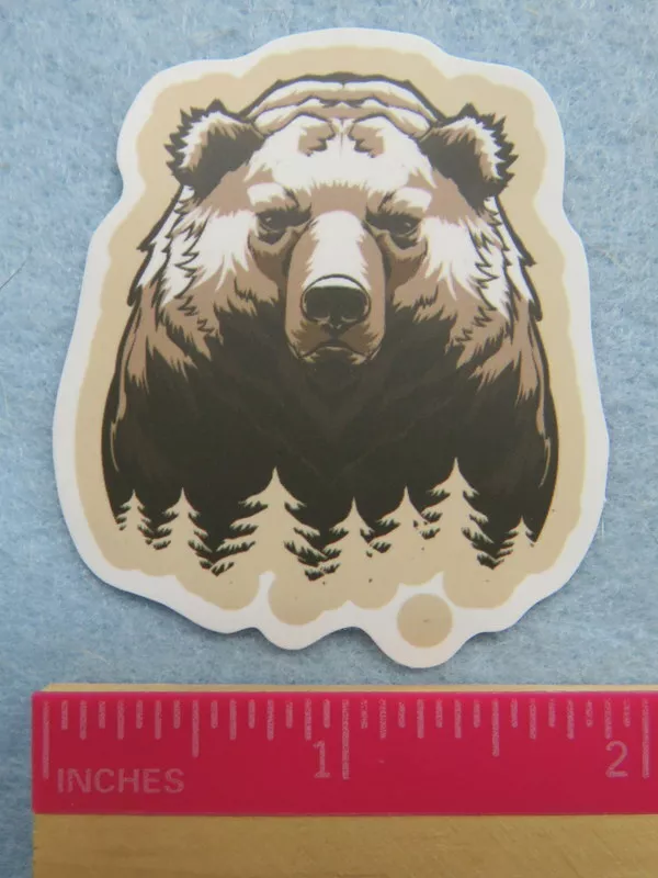 Menacing Grizzly Sticker for Sale by Sisbam