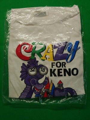 Excalibur Casino Las Vegas VINTAGE Keno Mens T-SHIRT Size:XL