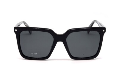 Polaroid PLD4115/S/X 0807 M9 Black Plastic Frame Gray Polarized Lens Sunglasses
